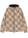 Burberry Jacket With Zip Print Check Clothing
