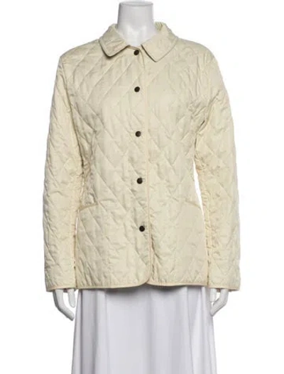 Pre-owned Burberry Jacket In Yellow