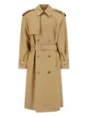 Burberry Mens Spelt Double-breasted Cotton Trench Coat