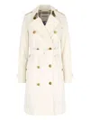 Burberry Waist Belted Double-breasted Epaulettes Jacket