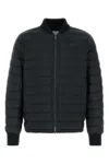 Burberry Black Polyester Down Jacket In Black