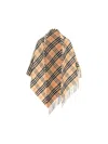 Burberry Check Wool Cashmere Cape In Multi