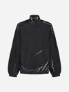 Burberry Sliced Check Jacket In Black