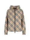 Burberry Women Archivio Check Waterproof Jacket