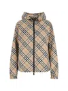Burberry Women Archivio Check Waterproof Jacket