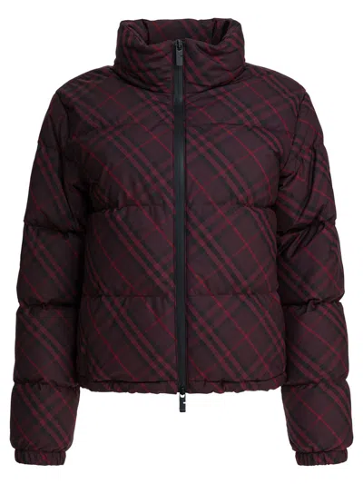 Burberry Jackets & Coats In Burgundy