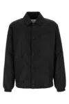 Burberry Nylon Jacket With Collar And Elastic Cuffs In Black