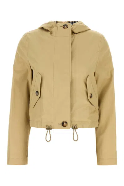 Burberry Jackets And Vests In Brown