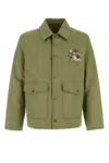 Burberry Cotton Jacket With Collar And Embroidered Detail