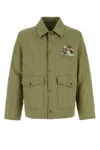 Burberry Cotton Jacket With Collar And Embroidered Detail