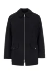 Burberry Black Nylon Jacket In Black