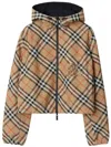 Burberry Technical Reversible Hooded Jacket In Multi