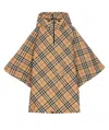 Burberry Check Cady Cape In Beige