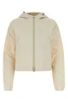 Burberry Sand Nylon Jacket In Beige