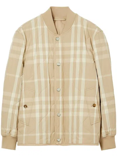 Burberry Jackets In Gold