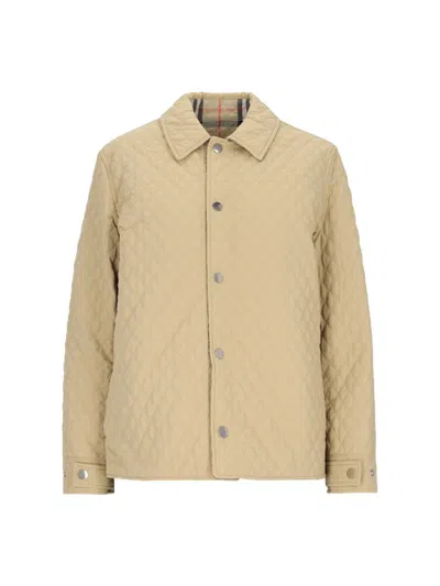 Burberry Jackets In Beige
