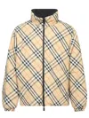 Burberry Reversible Nylon Down Jacket In Beige