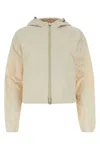 Burberry Sand Nylon Jacket In Beige O Tan