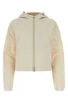 Burberry Versatile Nylon Hooded Jacket In Beige O Tan