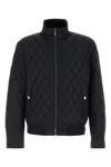 Burberry Midnight Blue Nylon Jacket In Blue