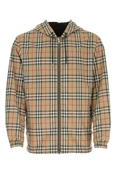 Burberry Printed Polyester Reversible K-way Nd  Uomo Xl In Multicolor