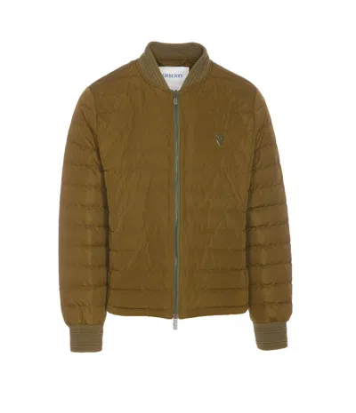 Burberry Men Dalham B Shield Logo Down Jacket In Green