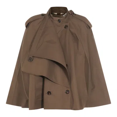 Burberry Jackets In Brown
