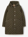 BURBERRY BURBERRY QUILTED HOODED COAT
