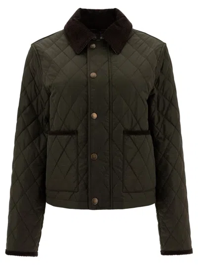 Burberry Jackets In Green