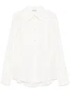 Burberry Silk Shirt In Grey