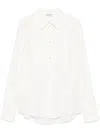 Burberry Silk Shirt In Grey