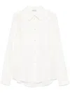 Burberry Silk Shirt In Grey