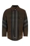 Burberry Washed Check Workwear Jacket In Multi