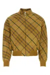 Burberry Check Motif Zip-up Bomber Jacket In Multicolor