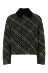 Burberry Multi Color Embroidered Logo Jacket In Multicolor