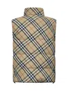 BURBERRY ERED REVERSIBLE CHECKERED NYLON SLEEVELESS