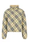 Burberry Reversible Cropped Check Jacket In Multicolor