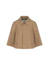 Burberry Bespoke Brown Trench Coat With Structured Collar In Trail