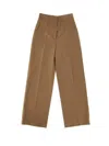 Burberry Jane Pants With Wide Leg And Pockets In Beige