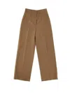 Burberry Jane Pants With Wide Leg And Pockets In Beige