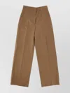 Burberry Jane Pants With Wide Leg And Pockets In Brown