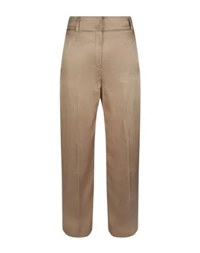 Burberry Jane Silk Trousers Woman Pants Beige Size 10 Silk In White