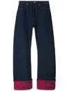 Burberry Japanese Denim Curved Leg Jeans In 10 Words In Blue