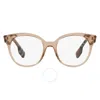 Burberry Jaqueline Demo Oval Ladies Eyeglasses Be2356 3992 49 In Red