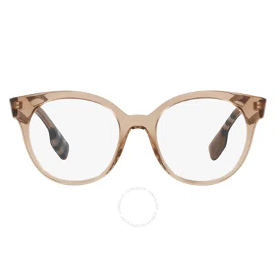 Burberry Jaqueline Demo Oval Ladies Eyeglasses Be2356 3992 49 In Red