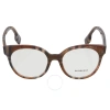 Burberry Jaqueline Demo Round Ladies Eyeglasses Be2356 3967 49 In N/a