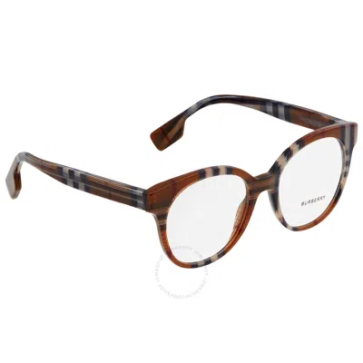 Burberry Jaqueline Demo Round Ladies Eyeglasses Be2356 3967 51 In Red