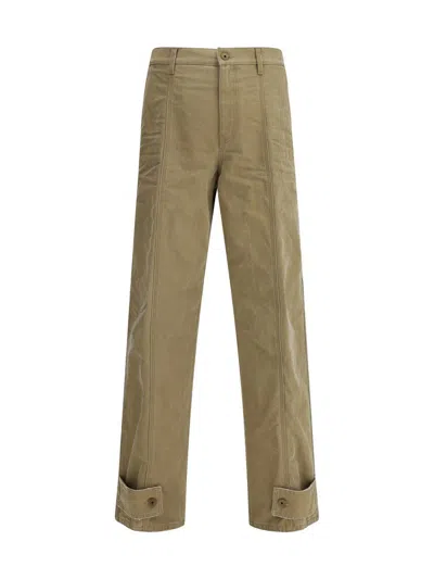 Burberry Logoed Jeans In Green