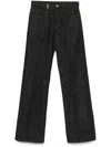 Burberry Mid-rise Wide-leg Jeans In Blue