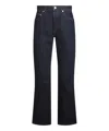 Burberry Logo Patch Flared-leg Jeans In Blue
